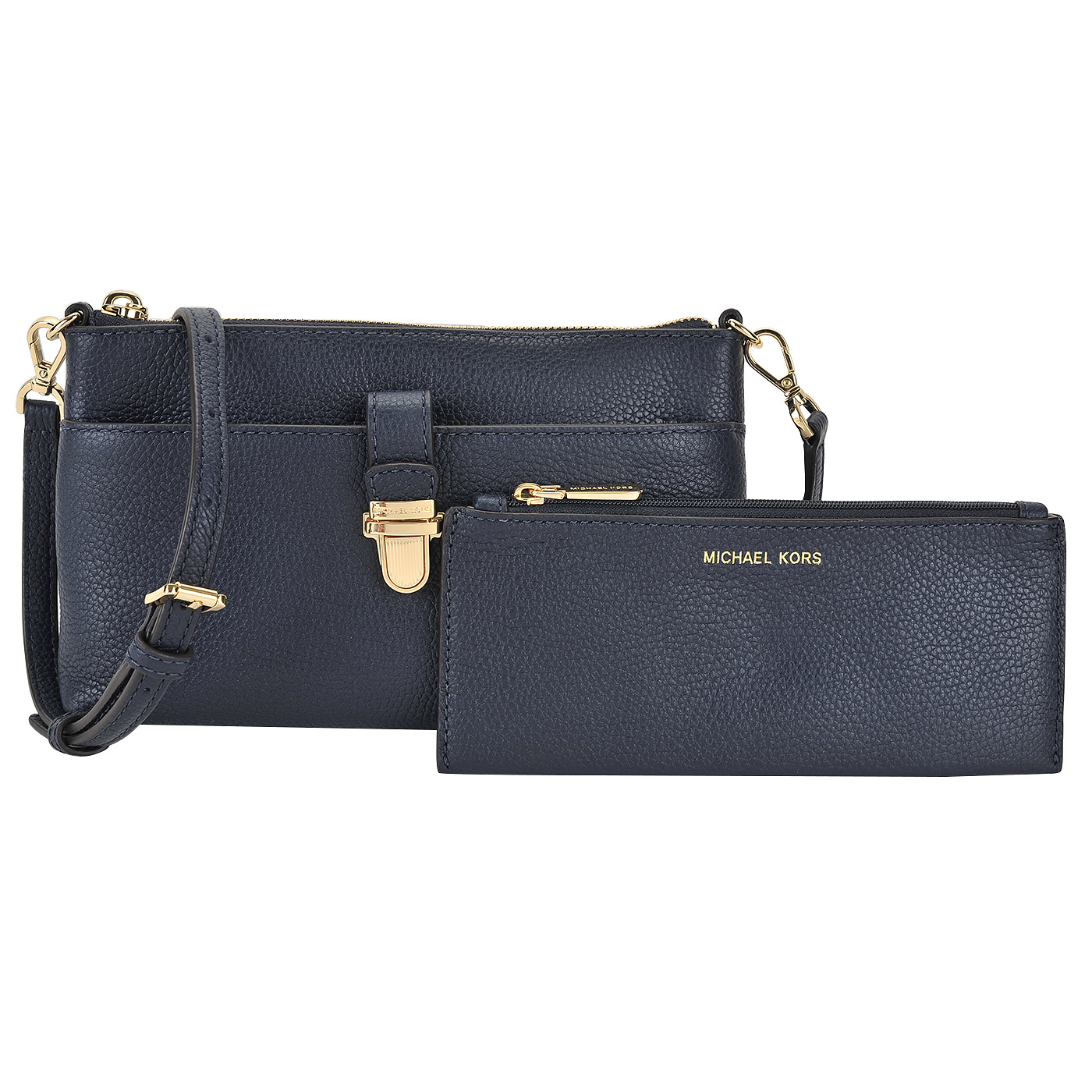 Маленькая кожаная сумка через плечо Michael Kors Mercer