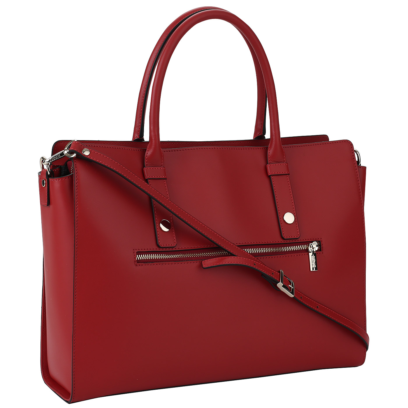 Красная кожаная сумка Ripani Business