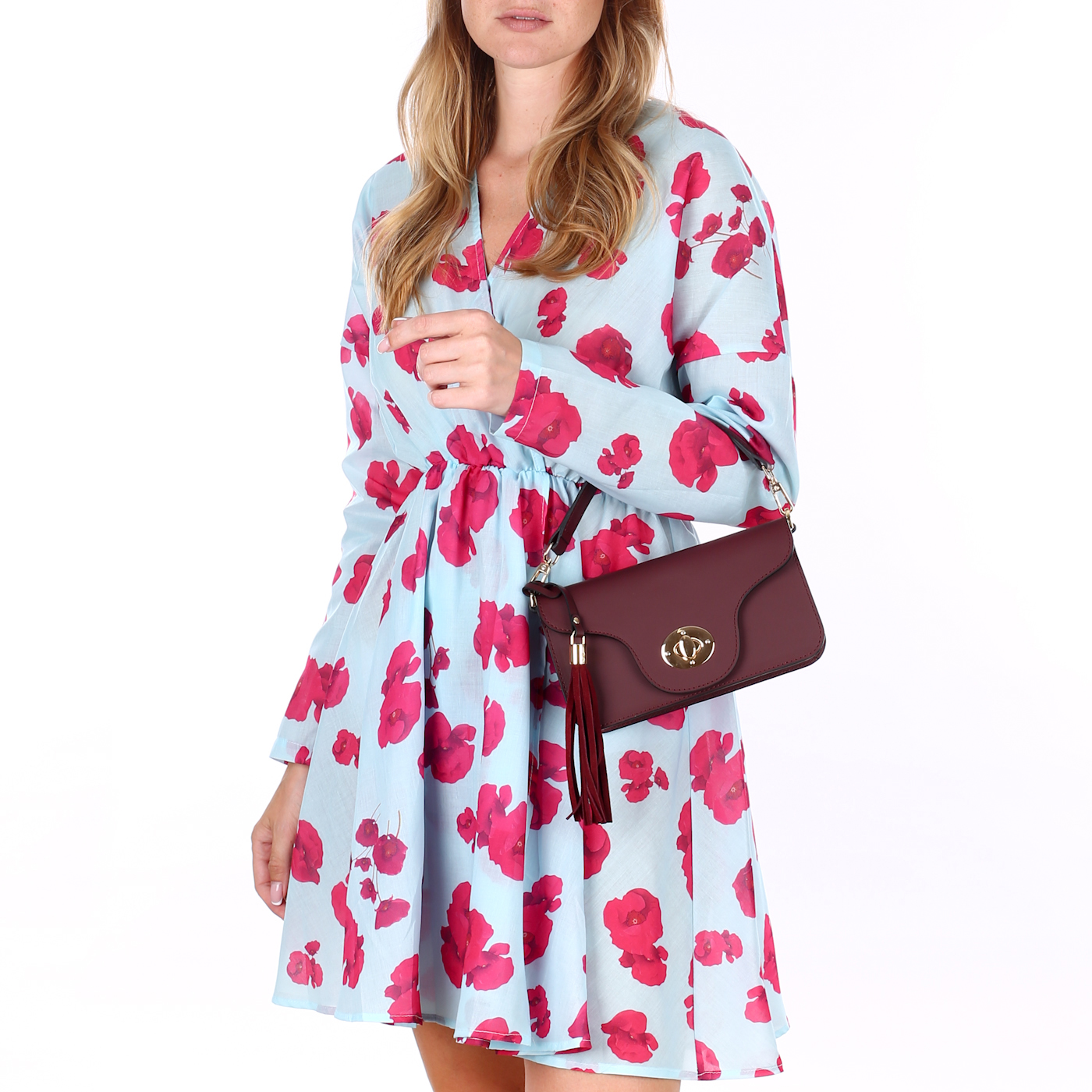 Кожаная сумка с цепочкой Chatte Marseille