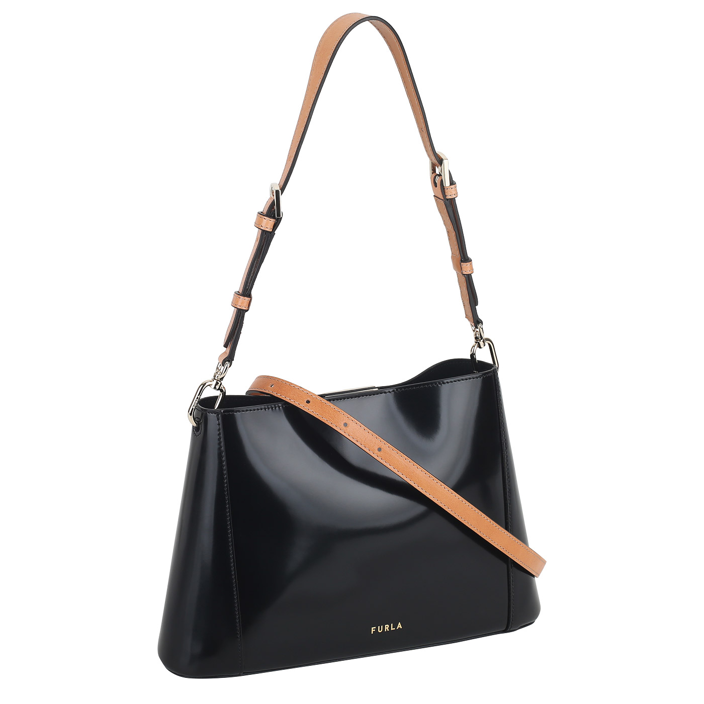 Кожаная сумка Furla Fleur