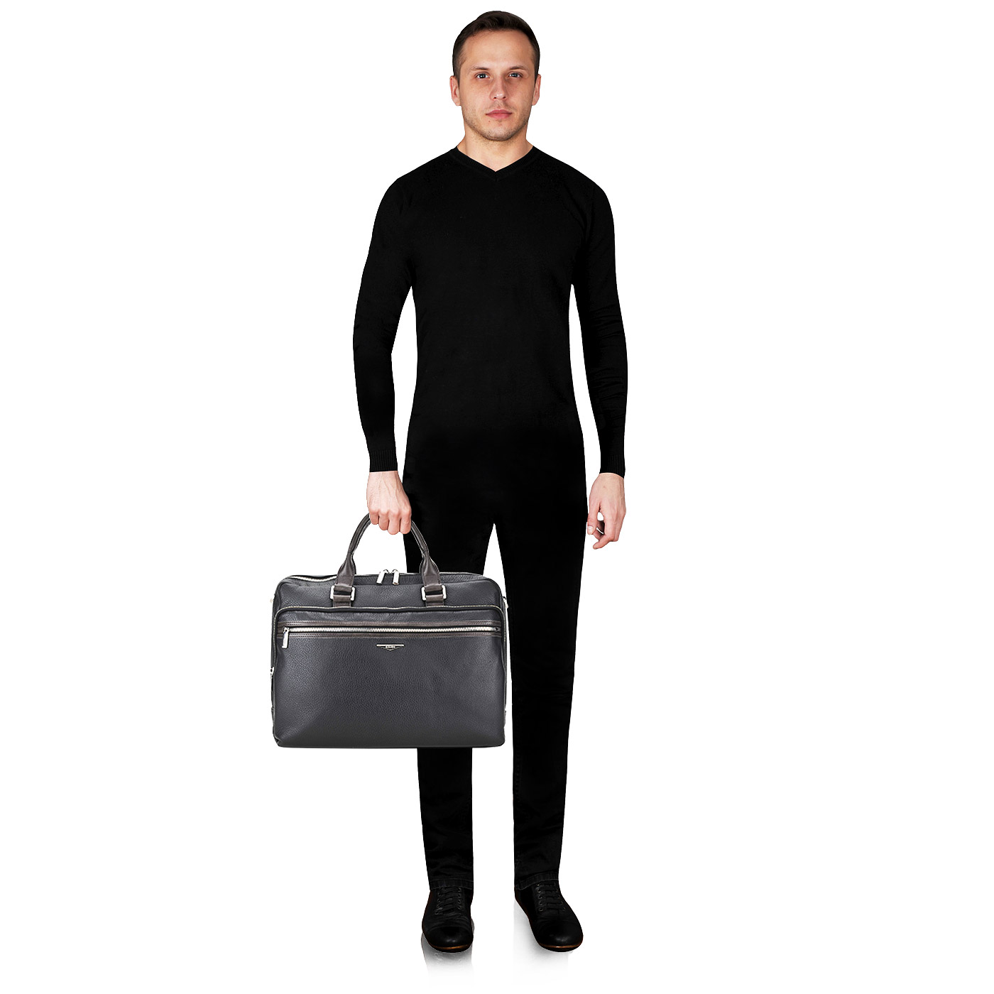 Мужская кожаная деловая сумка Giudi 