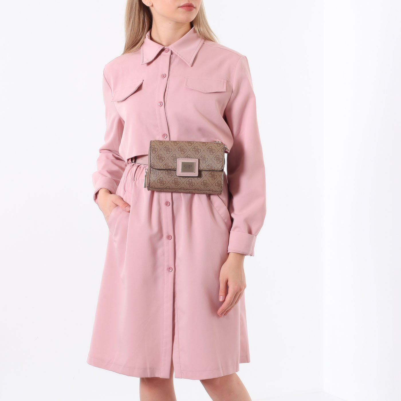 Сумка на пояс с цепочкой Guess Candace