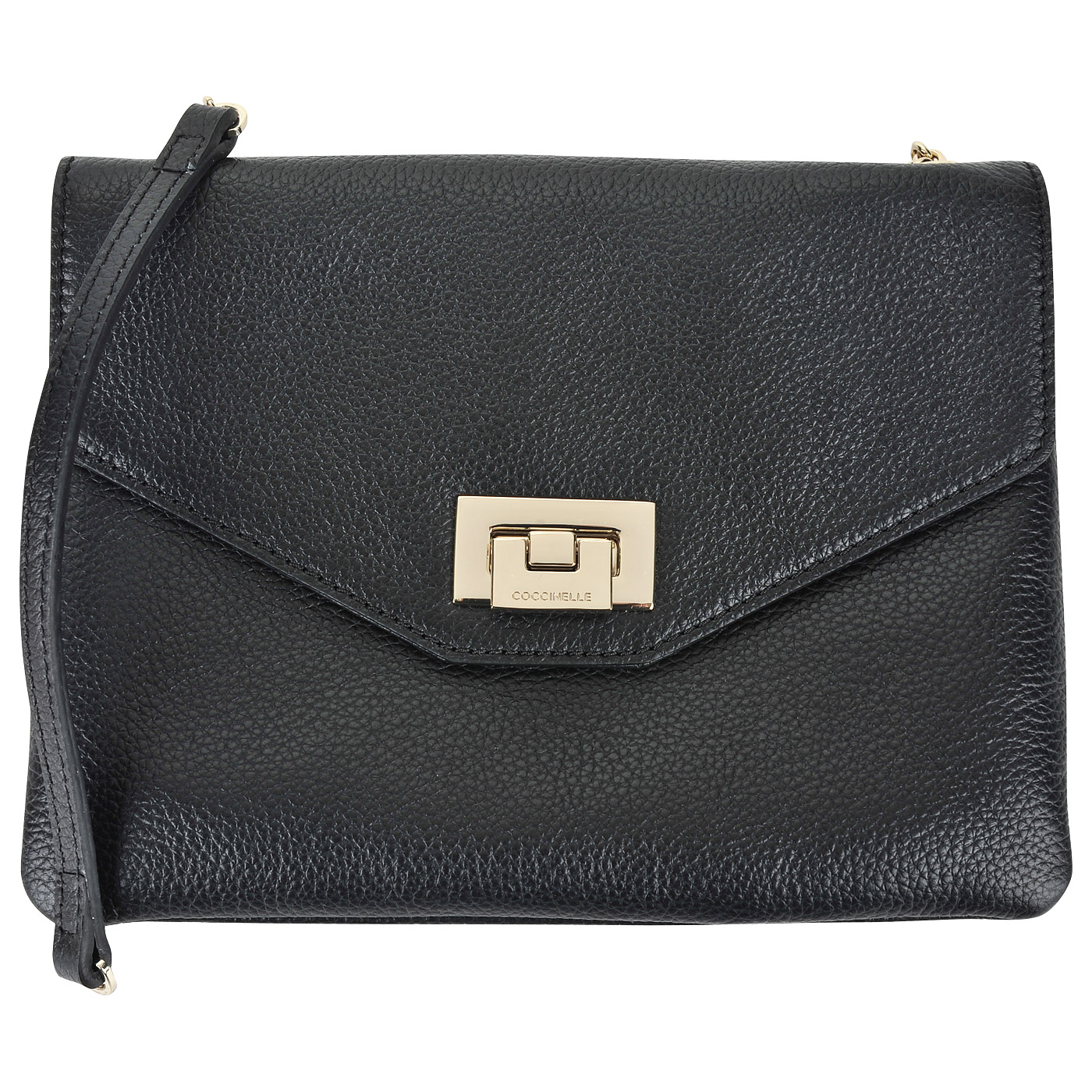 Coccinelle Женская кожаная сумочка кросс-боди на цепочке