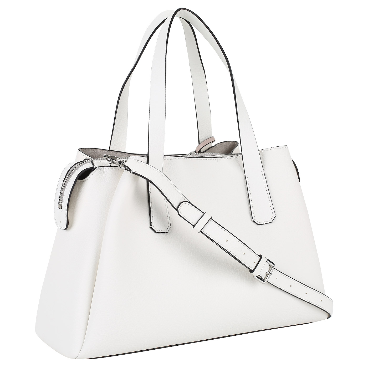 Белая женская сумка Guess Trudy