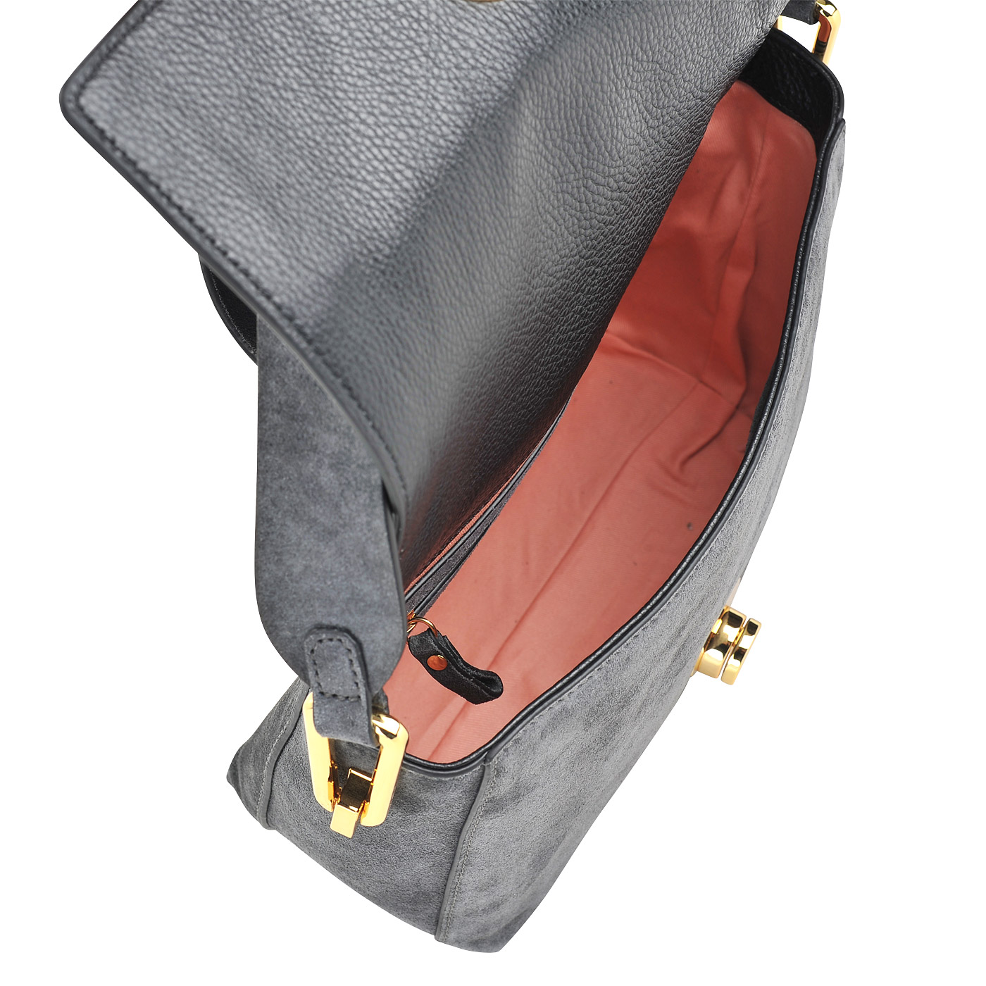 Женская замшевая сумка с откидным клапаном Coccinelle Liya suede