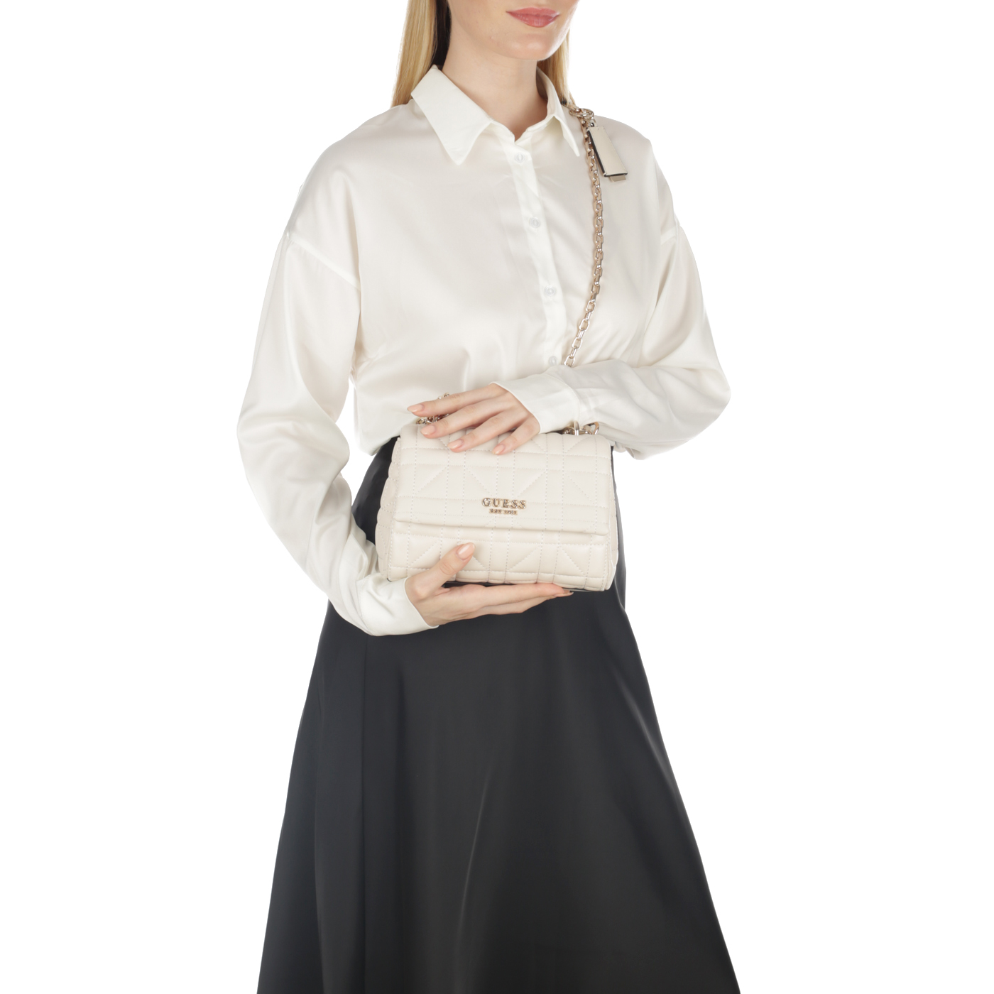 Сумка с ручками-цепочками Guess Assia