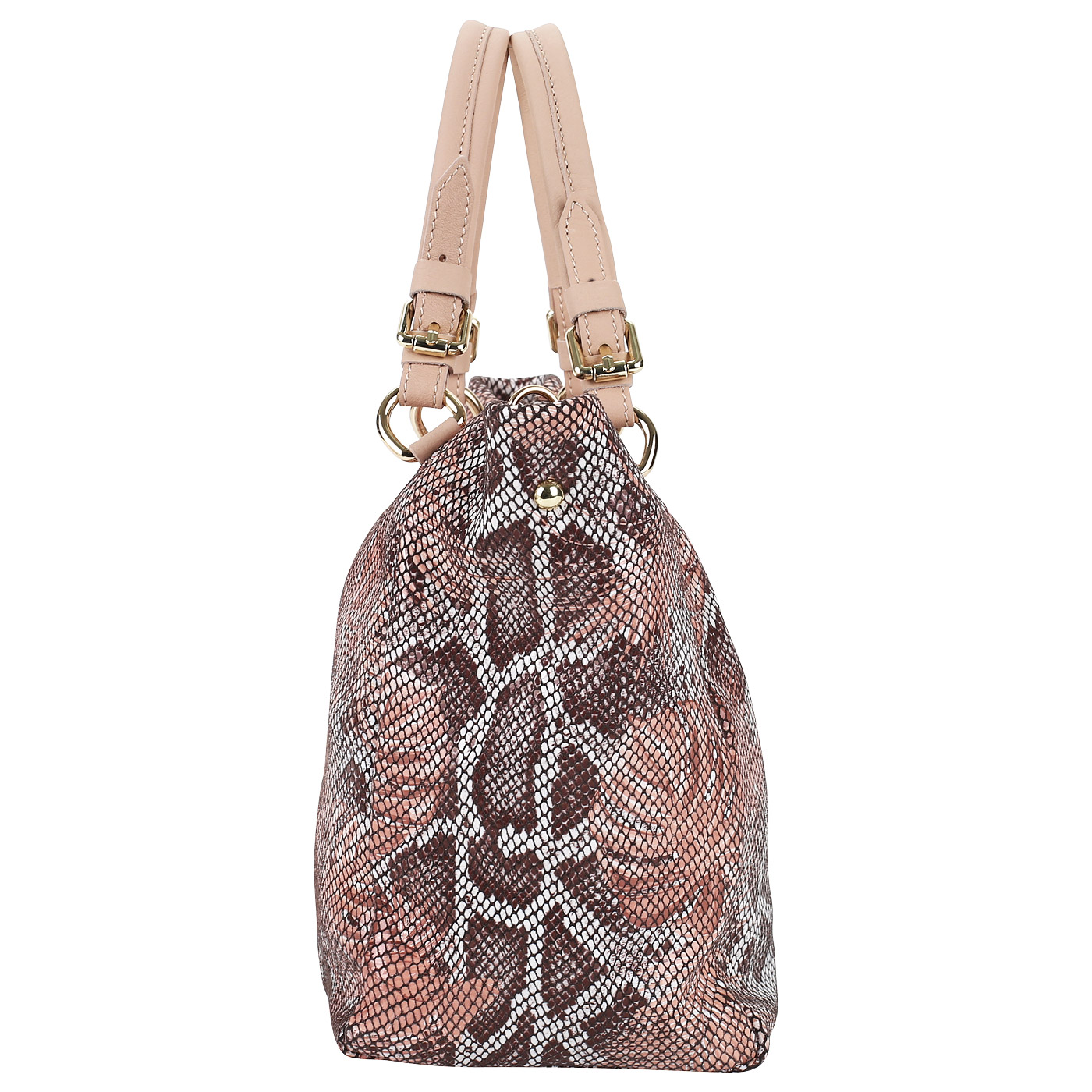 Кожаная женская сумка с отделкой под кожу питона Sara Burglar Ariel tropic