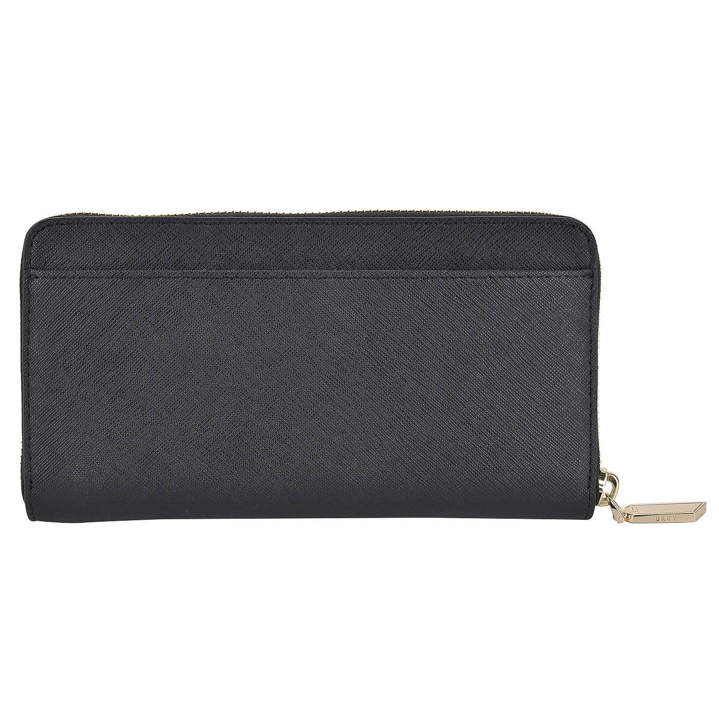 Женское портмоне из прочной сафьяновой кожи на молнии DKNY Saffiano