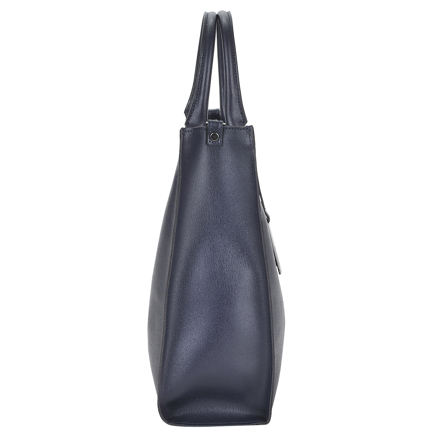 Женская сумка из синей сафьяновой кожи квадратной формы Ripani Cannella