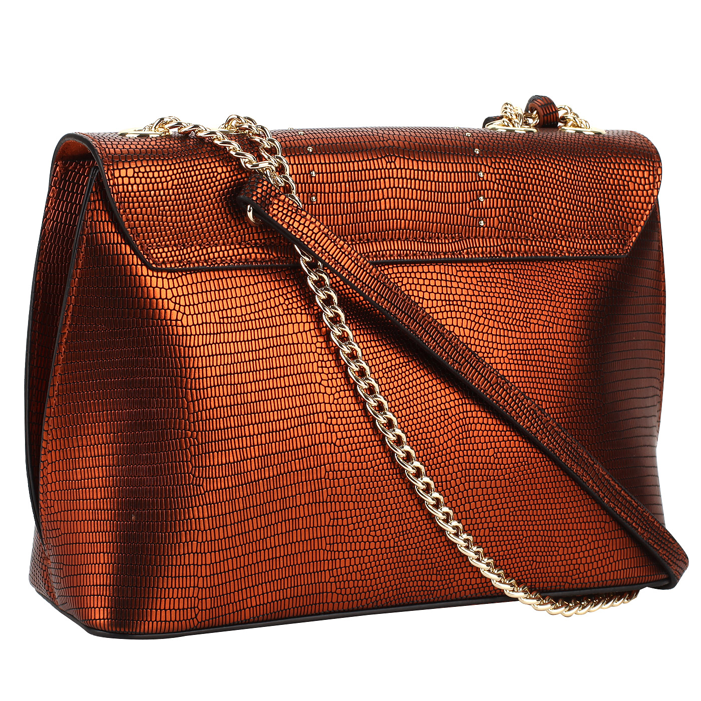 Сумочка с отделкой под ящера Cromia Yvon