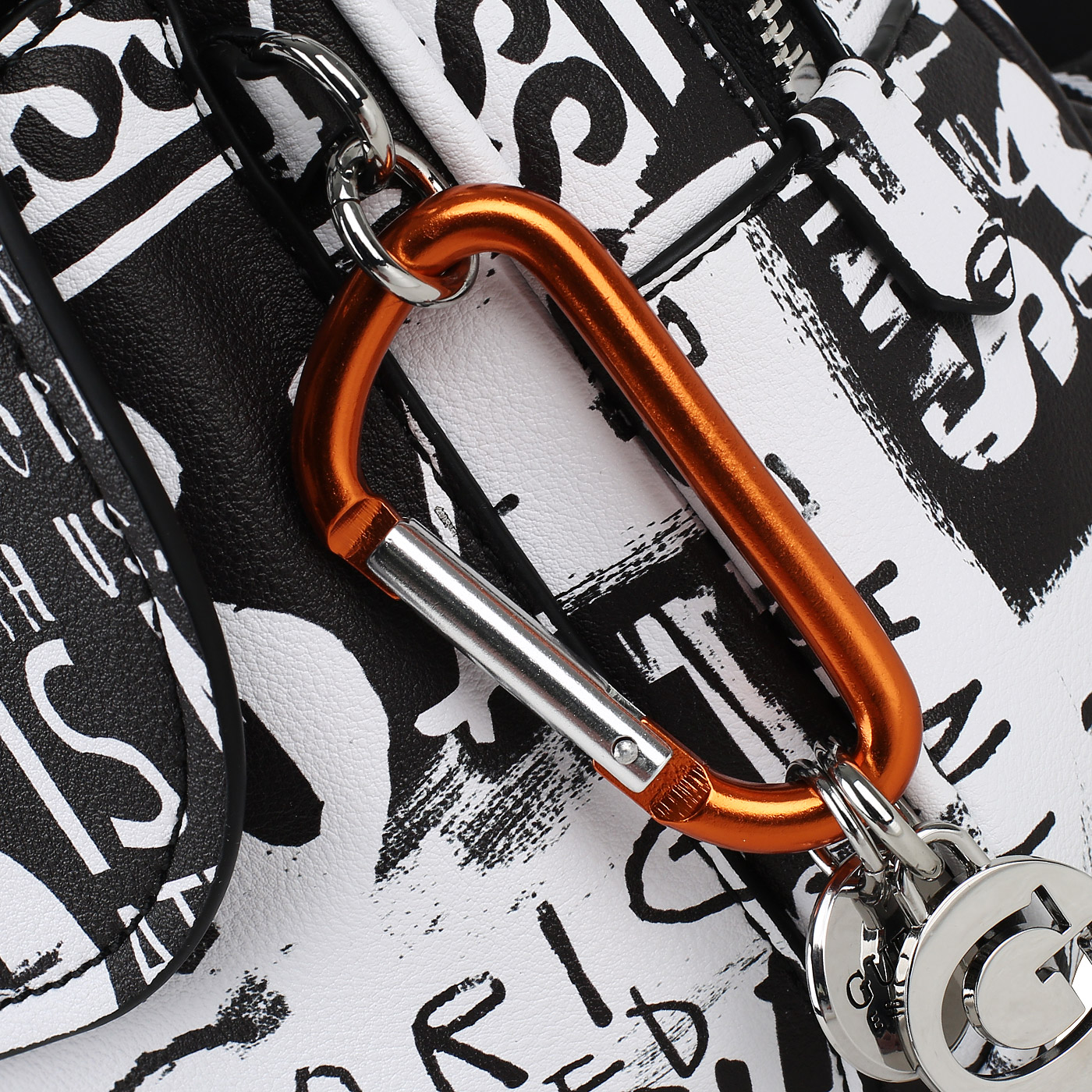 Черно-белый рюкзак Guess Lane