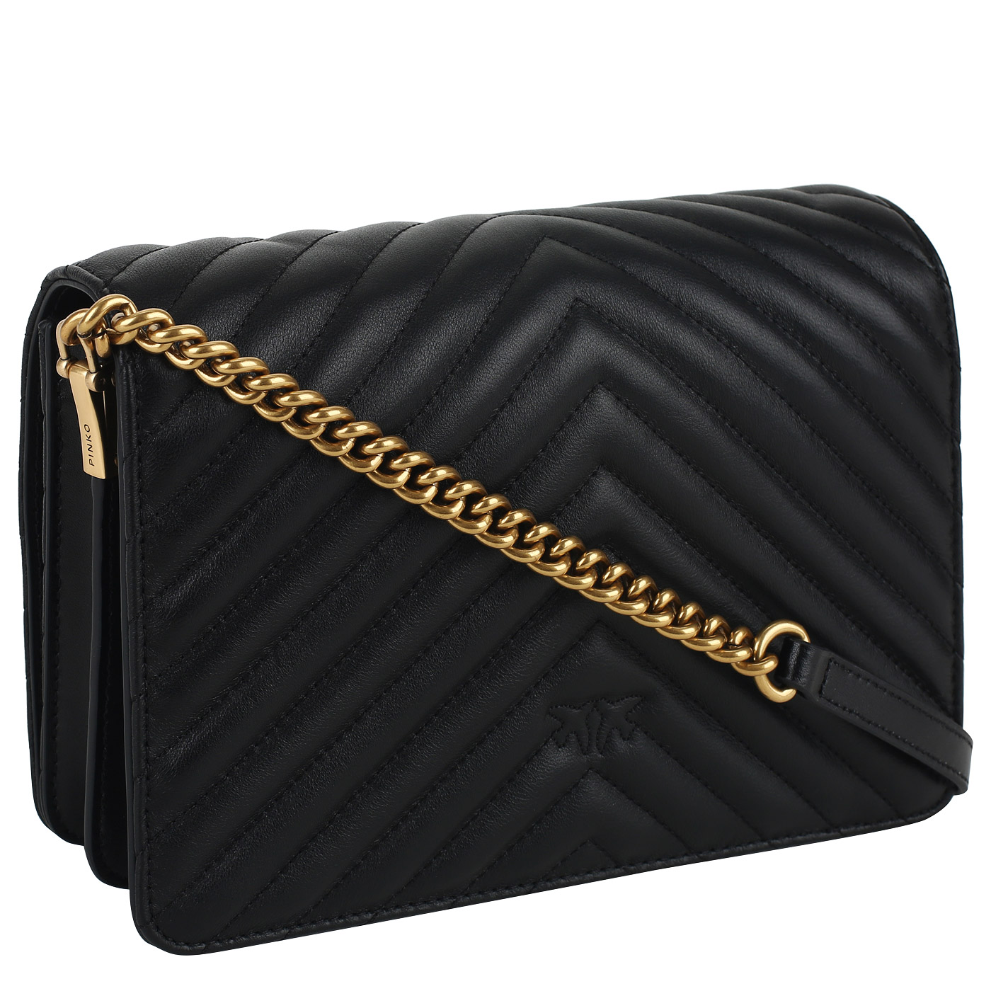 Сумка через плечо с цепочкой Pinko Chevron