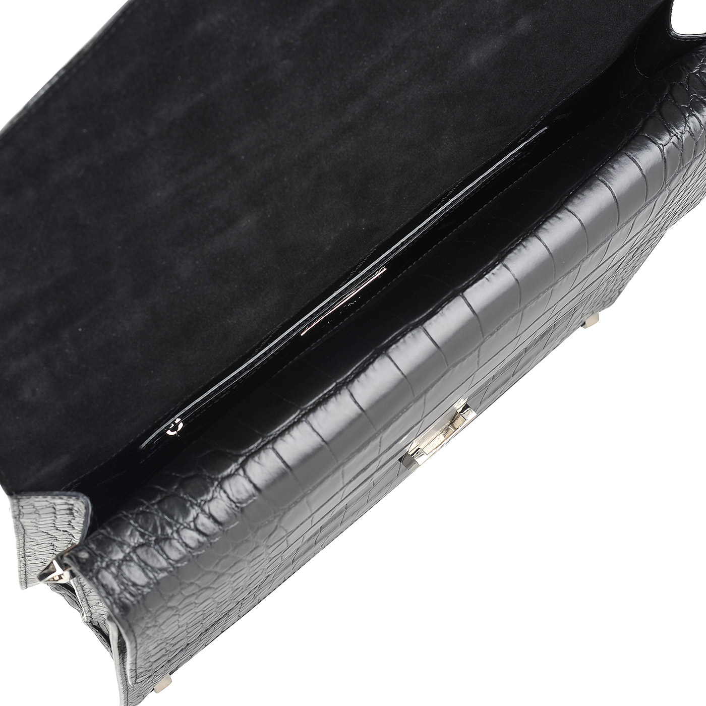 Мужской портфель с выделкой под кожу крокодила Baldinini Adam