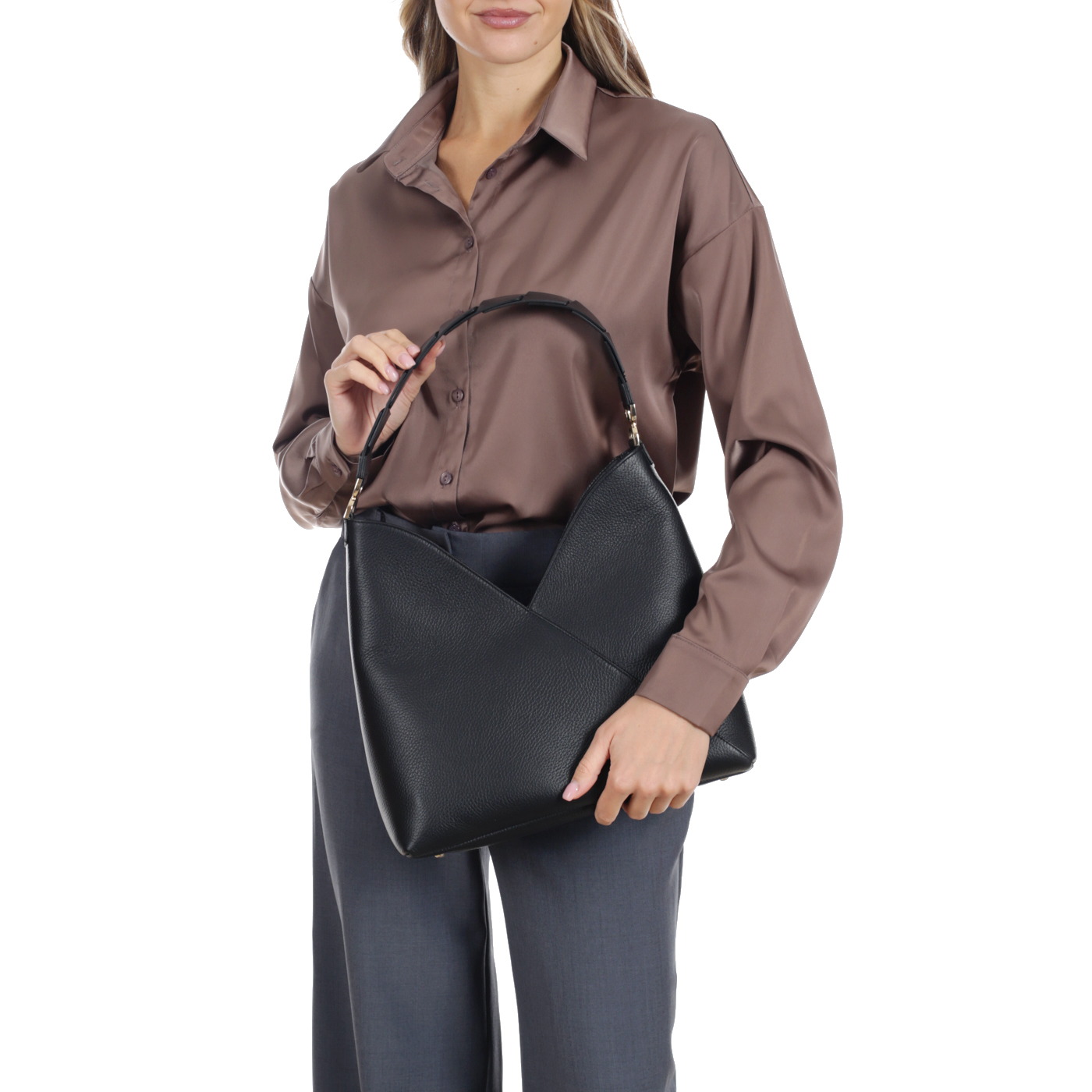 Кожаная сумка Aurelli Soft