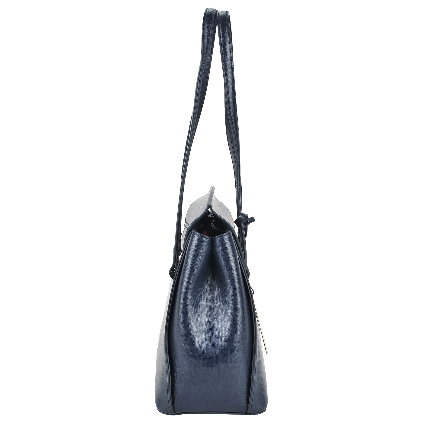 Вместительная кожаная сумка с длинными ручками Cromia Ologram